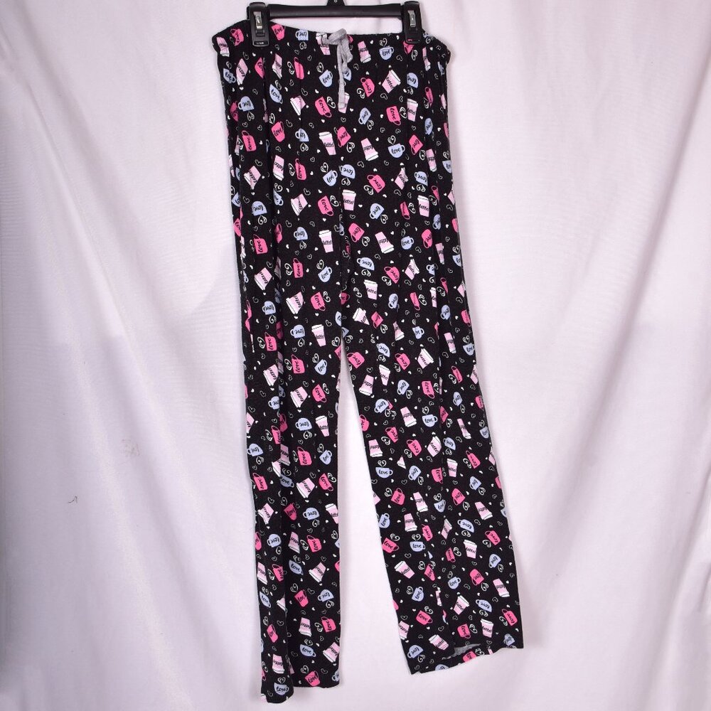 Love Latte Lounge Pants Tie Waist Size XL Women's